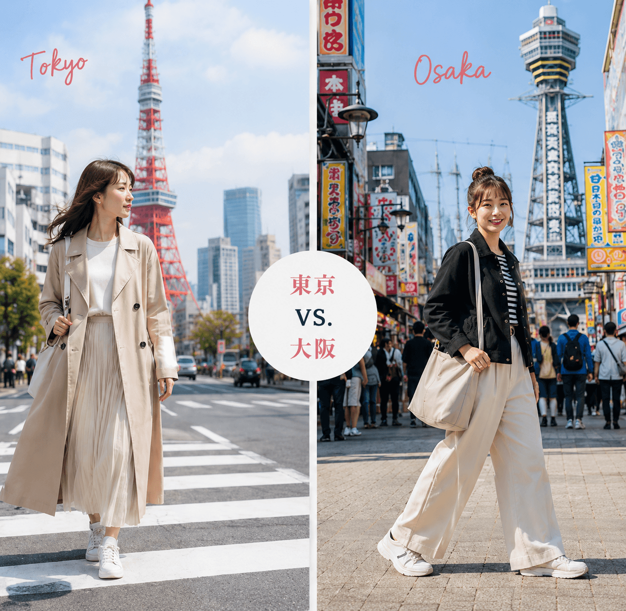 2026最新【日本都市穿搭指南】東京 vs. 大阪怎麼穿？四季穿搭技巧與避雷清單